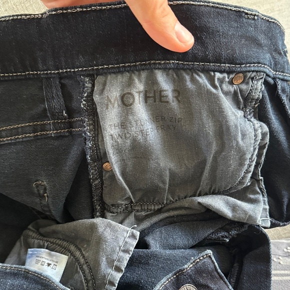 MOTHER Jeans 28 The Stunner Zip Two Step Fray in Last Call Jeans - Picture 7 of 8